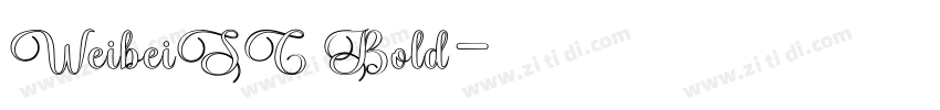 WeibeiSC Bold字体转换